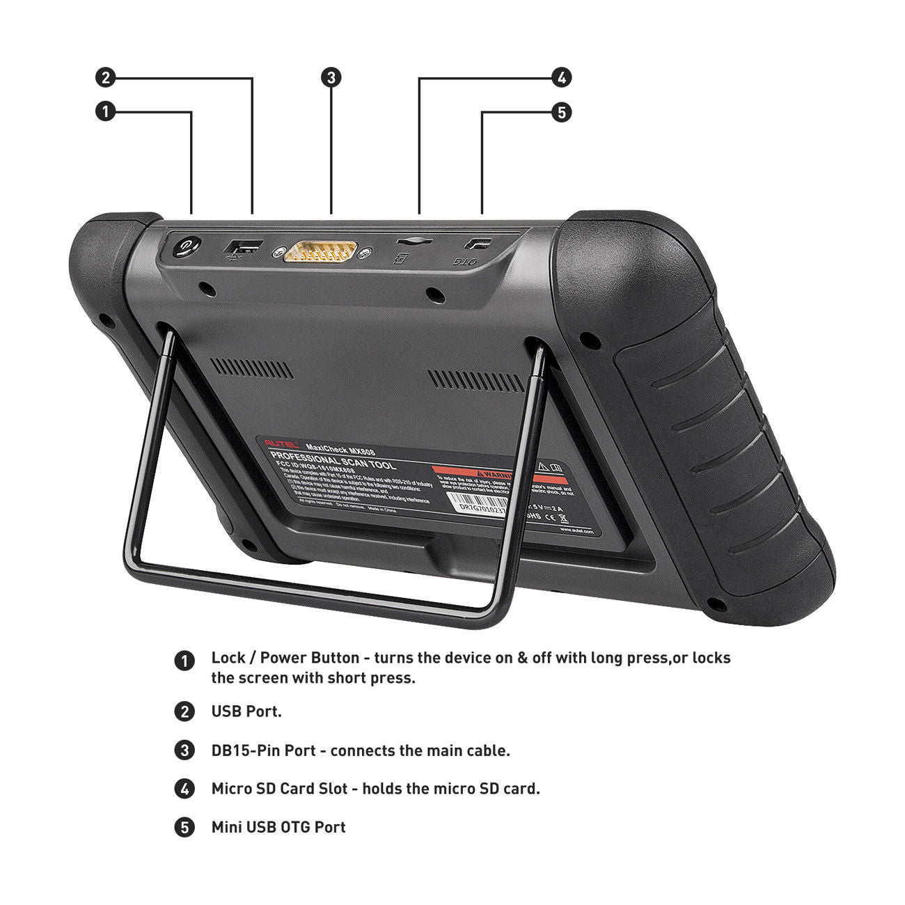 Autel MaxiCheck MX808s Updated 2023 Version | Full System Diagnostic Scanner & Service Tool (80+ Car Makes) - Electromann SA