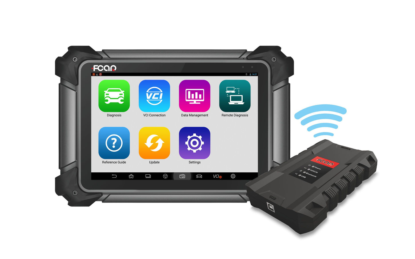 Fcar F7S-G Master (12V & 24V) Diagnostic Scanner for Trucks, Earth Moving & Cars - Electromann SA