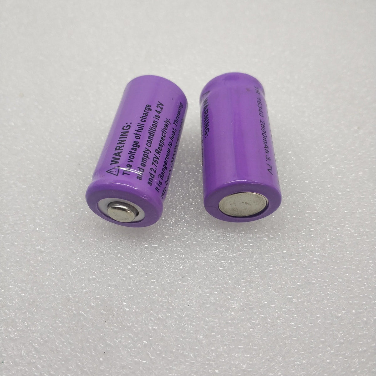 3.7V 1200mAh 16340 Ibhethri ye-Li-ion Ekhokhiswa Kabusha - Amandla ...