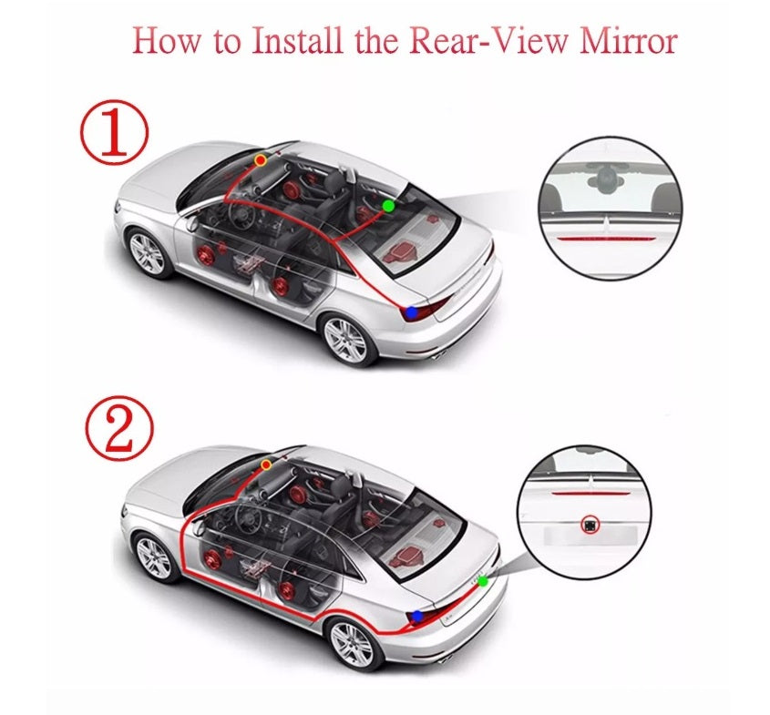 7 Inch TFT LCD Car Bluetooth Rear View Parking Kit - Electromann SA