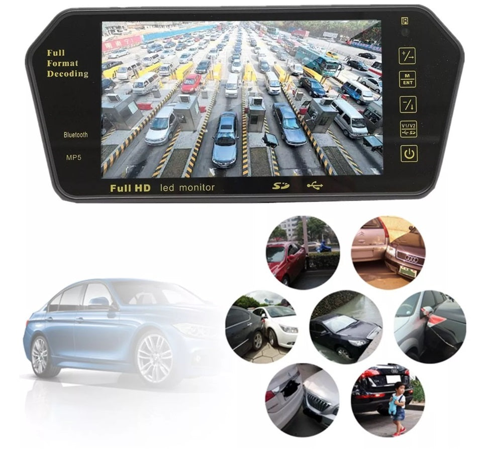 7 Inch TFT LCD Car Bluetooth Rear View Parking Kit - Electromann SA