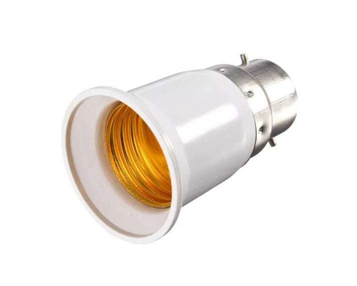 B22 to E27 LED Light Bulb Adapter - Electromann SA