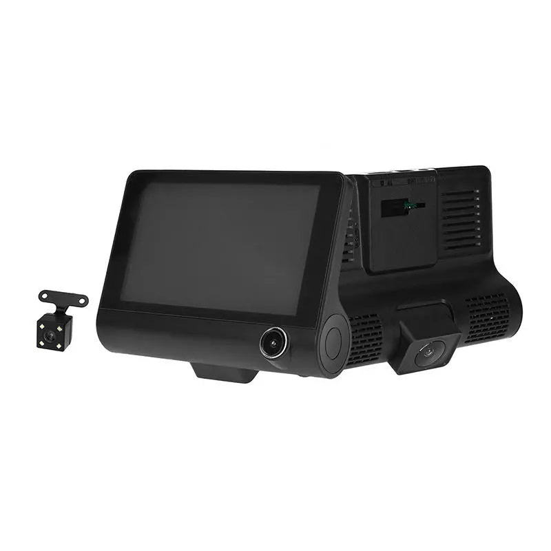 Enhance Your Safety with the 4 Inch 3 Lens 1080P Car Dash Camera with Rearview Camera - Electromann SA