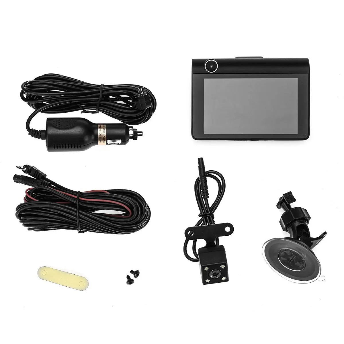Enhance Your Safety with the 4 Inch 3 Lens 1080P Car Dash Camera with Rearview Camera - Electromann SA