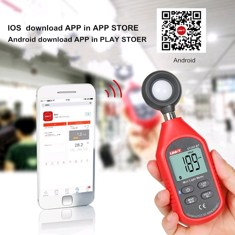 UNI-T UT383BT bluetooth Digital Luxmeter - Electromann SA