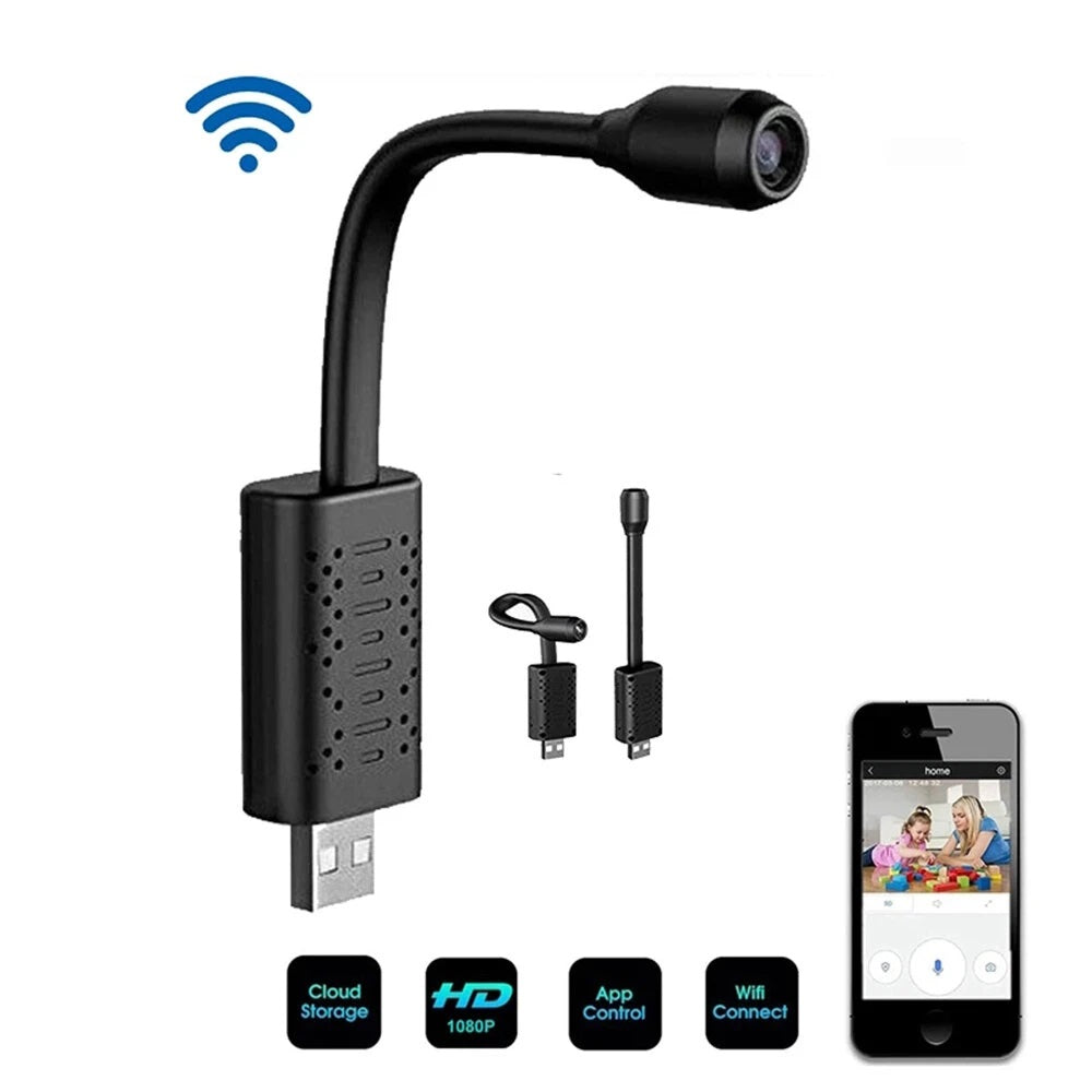 Xiaovv 1080P WIFI USB Mini IP Camera 140° - Electromann SA