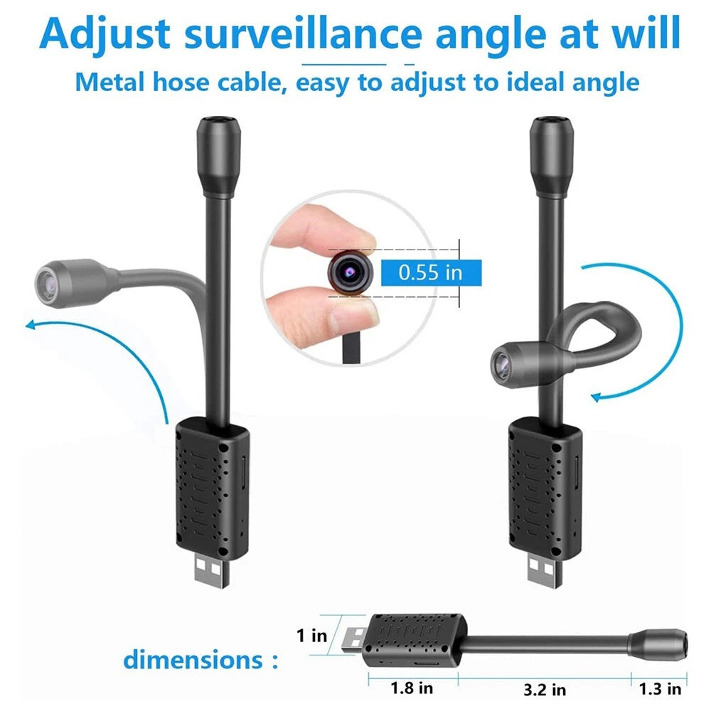 Xiaovv 1080P WIFI USB Mini IP Camera 140° - Electromann SA