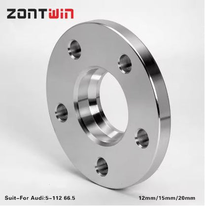 2Pieces 15mm Wheel Spacers PCD 5x112 CB 66.5mm 5Lug for Mercedes Benz and Audi Vehicles - Electromann SA