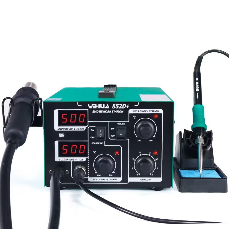 2 in 1 SMD Soldering Rework Station - Electromann SA