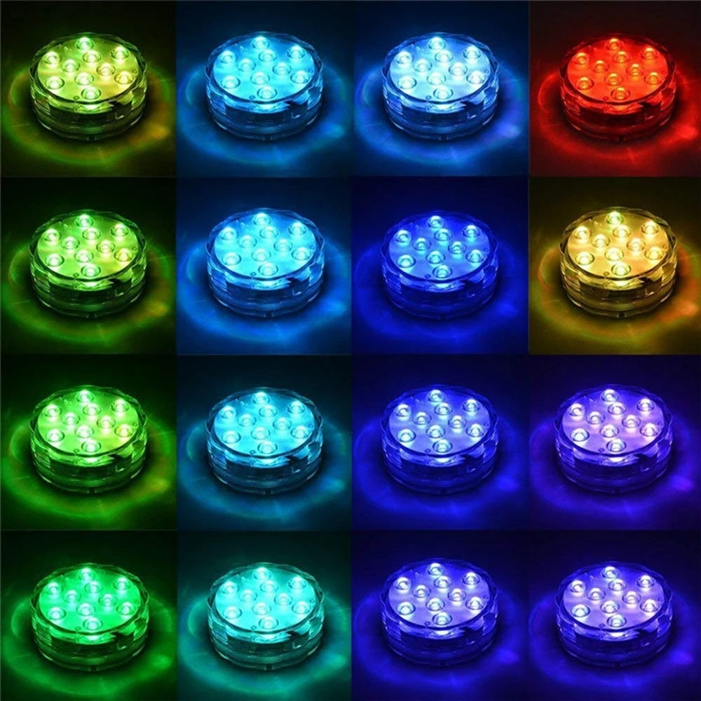 RGB Submersible Remote Controlled LED Light - Electromann SA