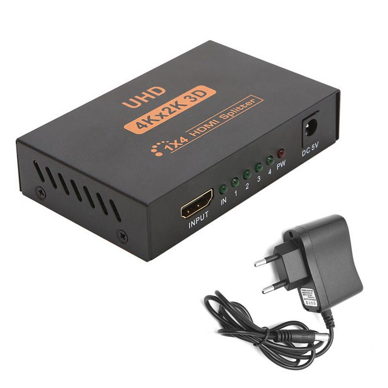 UHD 3D 4Kx2K 1X4 HDMI Splitter - Electromann SA