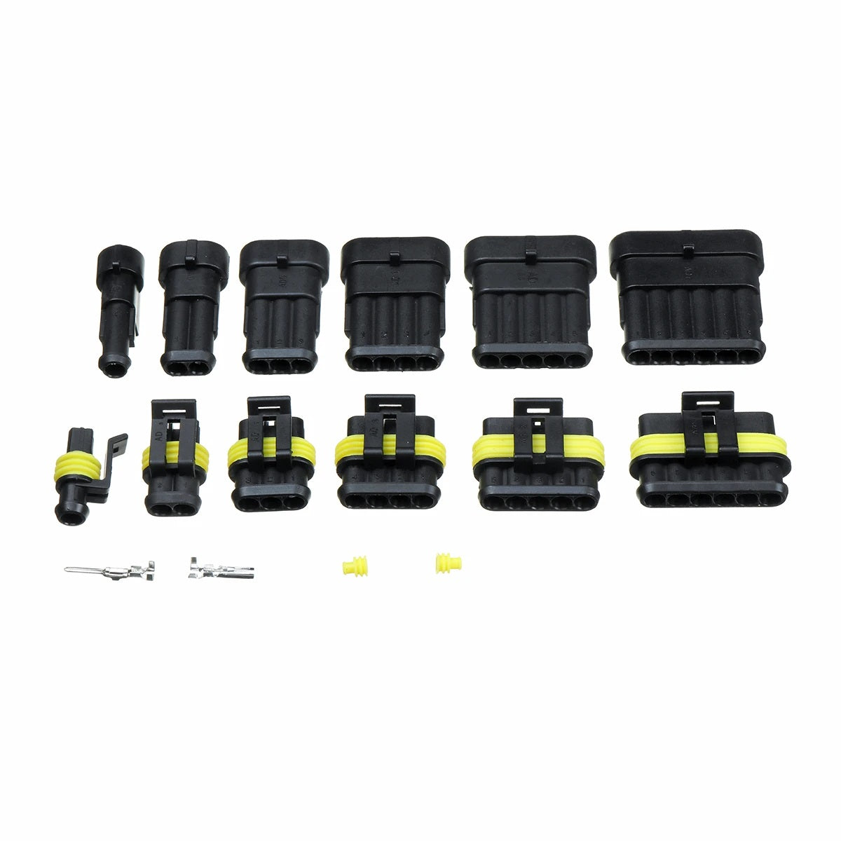 708pcs Electrical Connector Plug 1-6 Pin Kit - Electromann SA