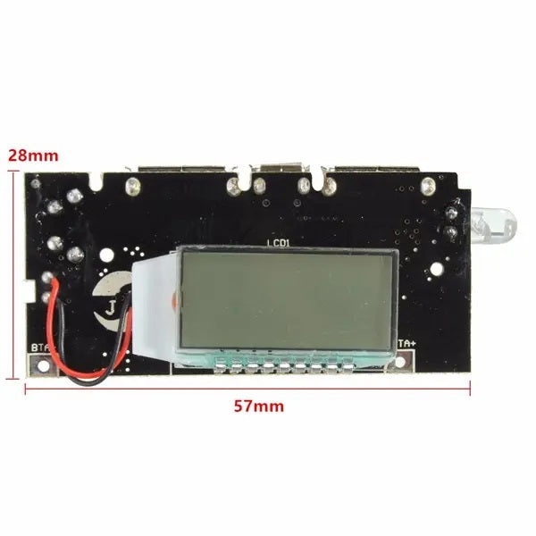 Dual USB 5V 1A 2.1A Mobile Power Bank Charger Module - Electromann SA