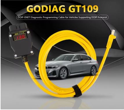 GODIAG GT109 DOIP-ENET Communication Cable Used to OHP Enet Bimmercode - Electromann SA