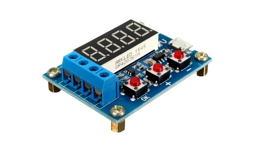 1.2v - 12v Battery Capacity Tester For 18650 li-ion/lead-acid Batteries - Electromann SA