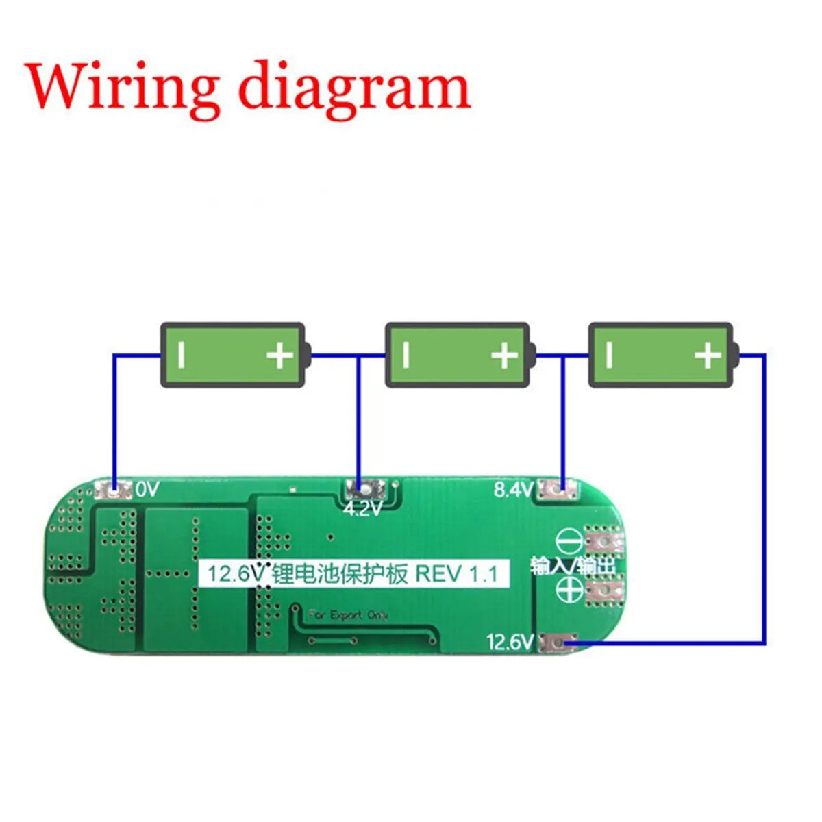 3S 20A Li-ion Lithium Battery 18650 Charger PCB BMS Protection Board 12.6V Cell - Electromann SA