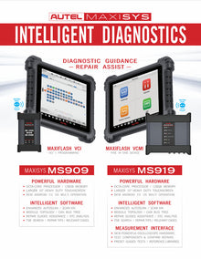 Autel MaxiSYS MS909 | OEM-level Diagnostic Scanner‎ with J2534, Topology & Intelligent Diagnostics - Electromann SA
