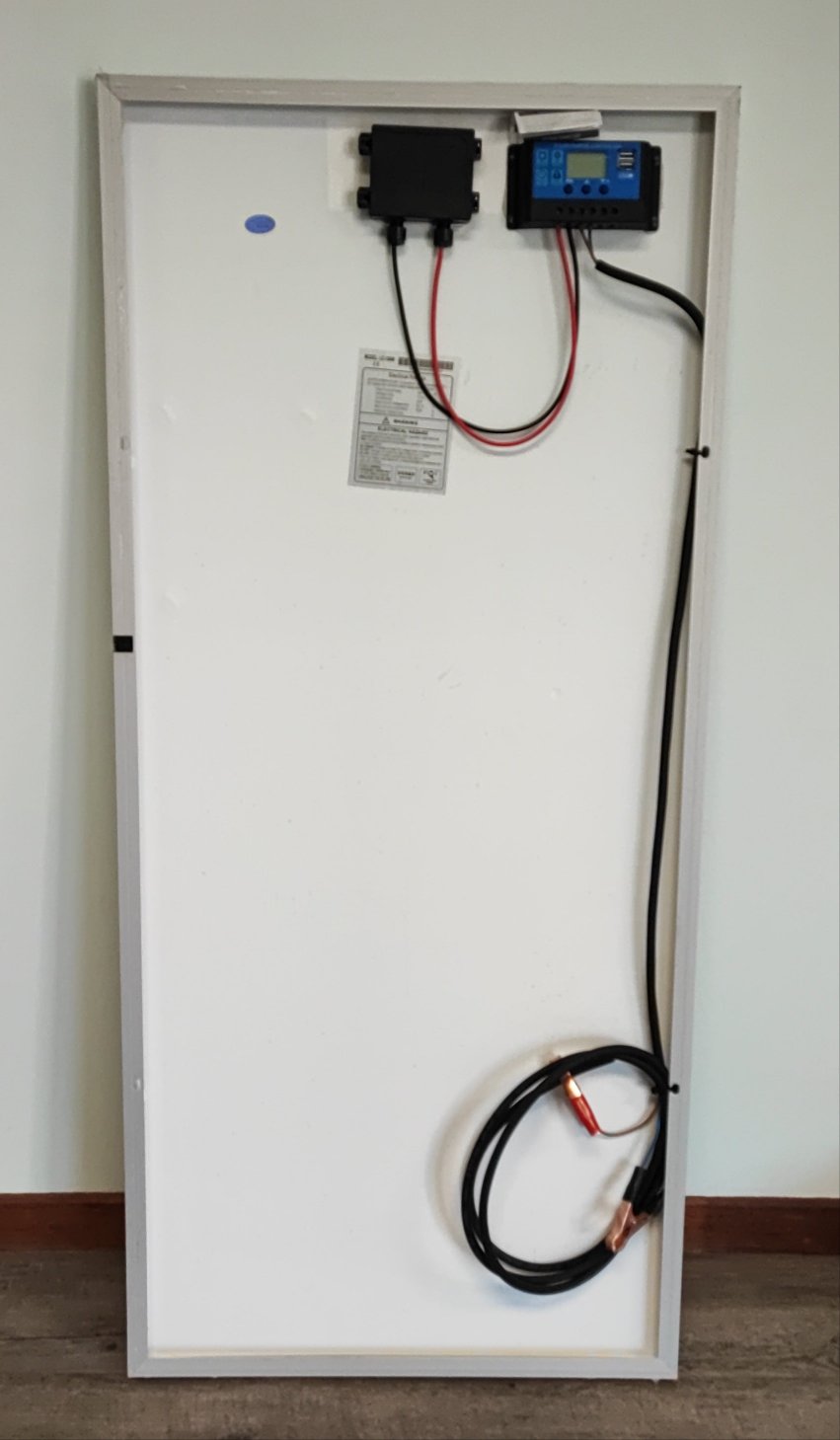 100W Mono 20A Solar Car/Boat Battery Charger Kit - Electromann SA