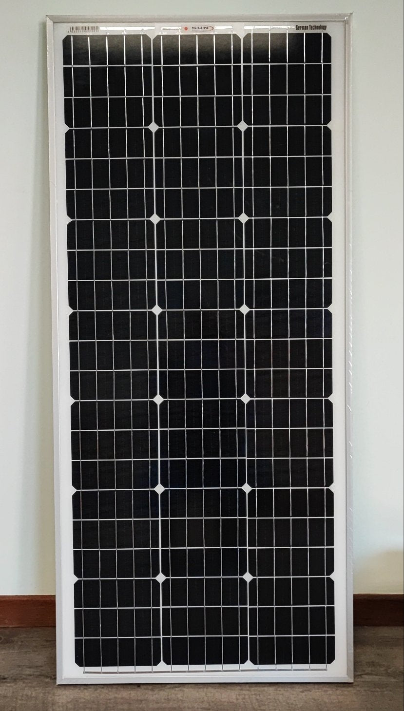 100W Mono 20A Solar Car/Boat Battery Charger Kit - Electromann SA