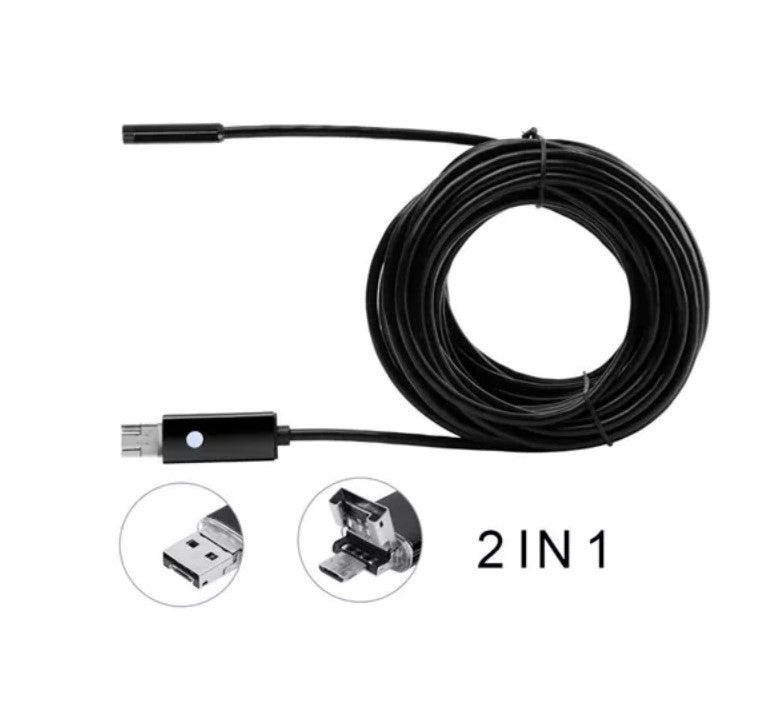 Andowl Q-HD211 2 In 1 Android Waterproof 5m Micro USB Endoscope - Electromann SA