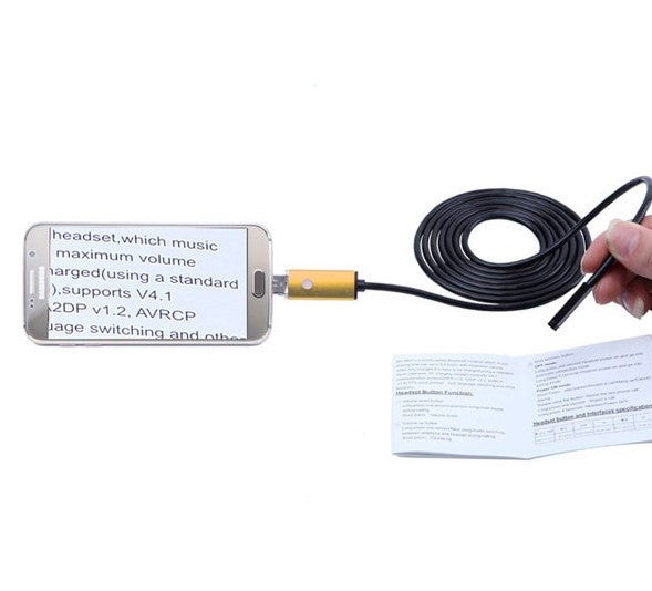 Andowl Q-HD211 2 In 1 Android Waterproof 5m Micro USB Endoscope - Electromann SA