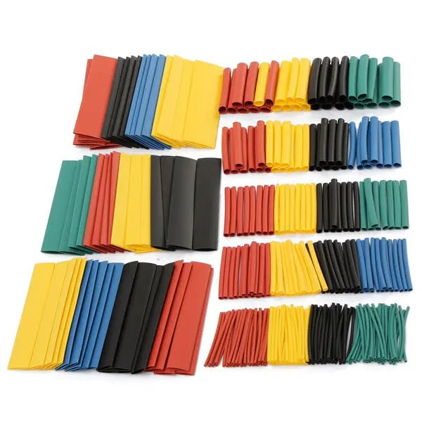 328pcs 2:1 Polyolefin Heat Shrink Tubing - Electromann SA