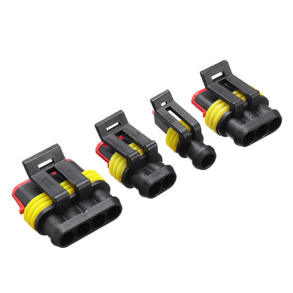 352pcs Waterproof Electrical Wire Connector 1/2/3/4 Pin Kit - Electromann SA