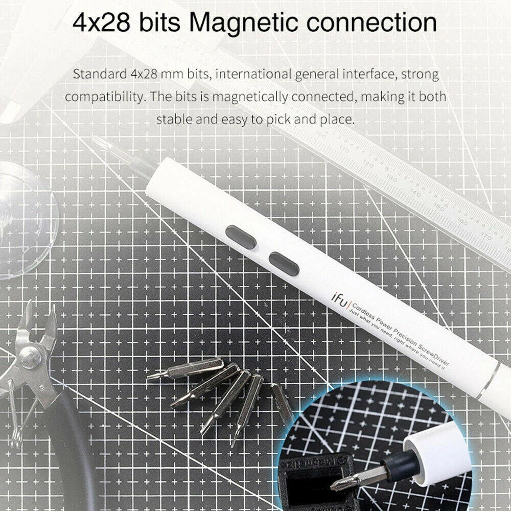 Cordless Electric Power Screwdriver Rechargeable Lithium Precision Steel Bits Repair Tools - Electromann SA