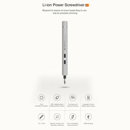 Cordless Electric Power Screwdriver Rechargeable Lithium Precision Steel Bits Repair Tools - Electromann SA