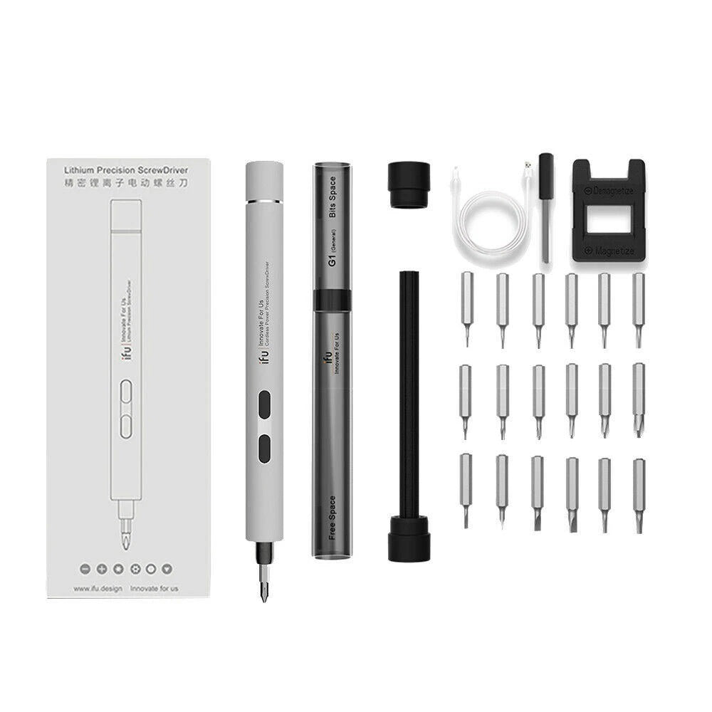 Cordless Electric Power Screwdriver Rechargeable Lithium Precision Steel Bits Repair Tools - Electromann SA