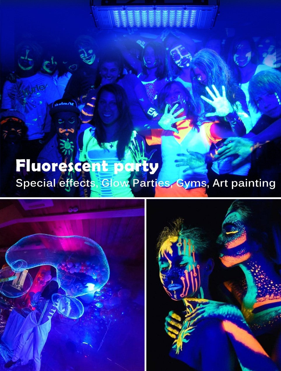 UV Led 100W AC 220V Outdoor Weatherproof IP65 Floodlight - Electromann SA