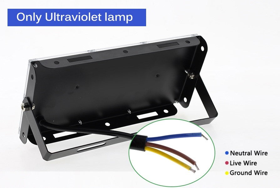 UV Led 100W AC 220V Outdoor Weatherproof IP65 Floodlight - Electromann SA