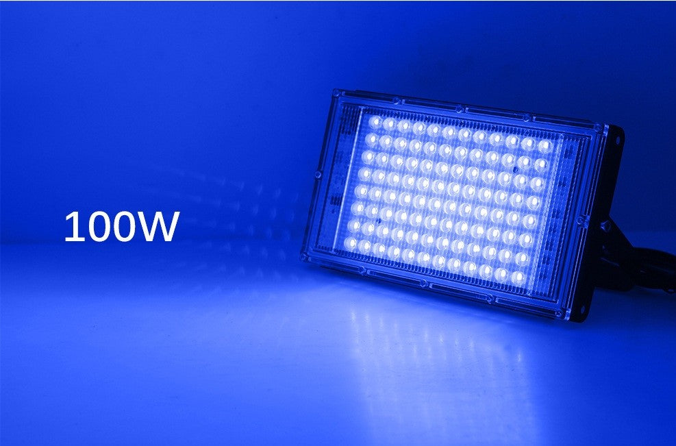 UV Led 100W AC 220V Outdoor Weatherproof IP65 Floodlight - Electromann SA