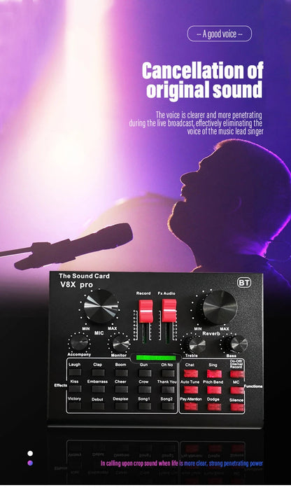 BM800 Condenser Microphone Pro Audio Studio Sound Recording Kit - Professional-Quality Microphone for Clear and Detailed Sound Recording - Electromann SA