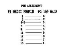 Porsche 19Pin to 16 Pin OBD2 Cable - Electromann SA
