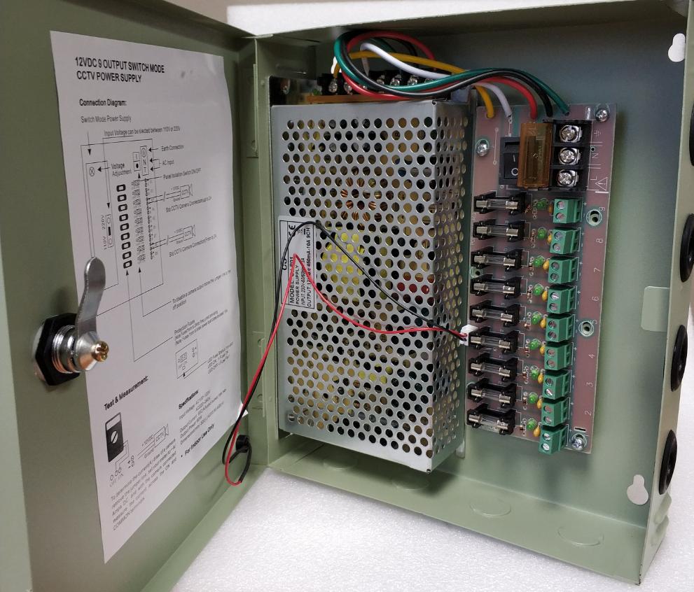 12v 10 Amp Power Supply with Metal Enclosure - Electromann SA