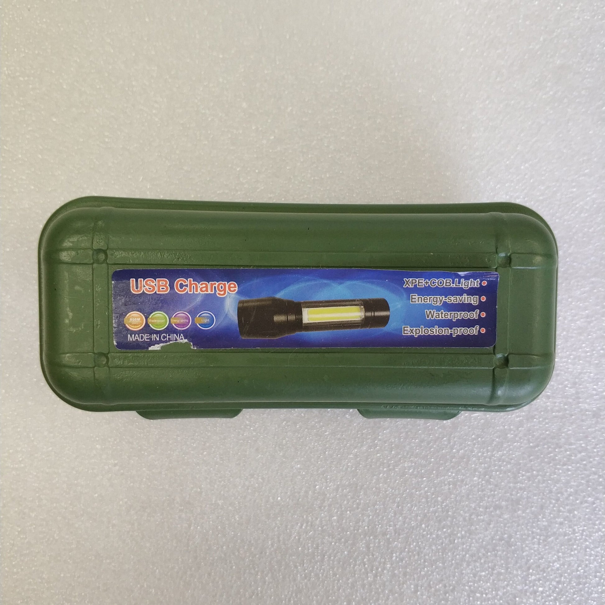 USB Charged Led Flashlight - Rechargeable Flashlight with Bright LED Bulb - Electromann SA