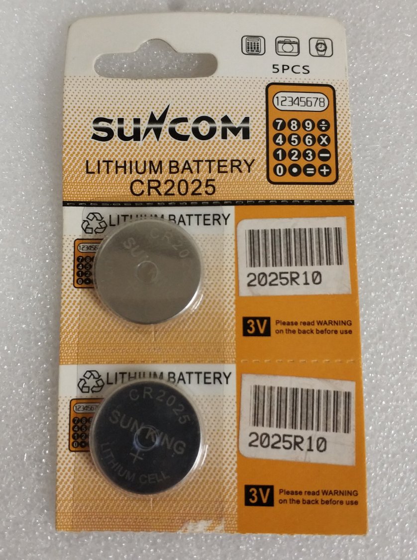 CR2025 3v Lithium battery - Electromann SA