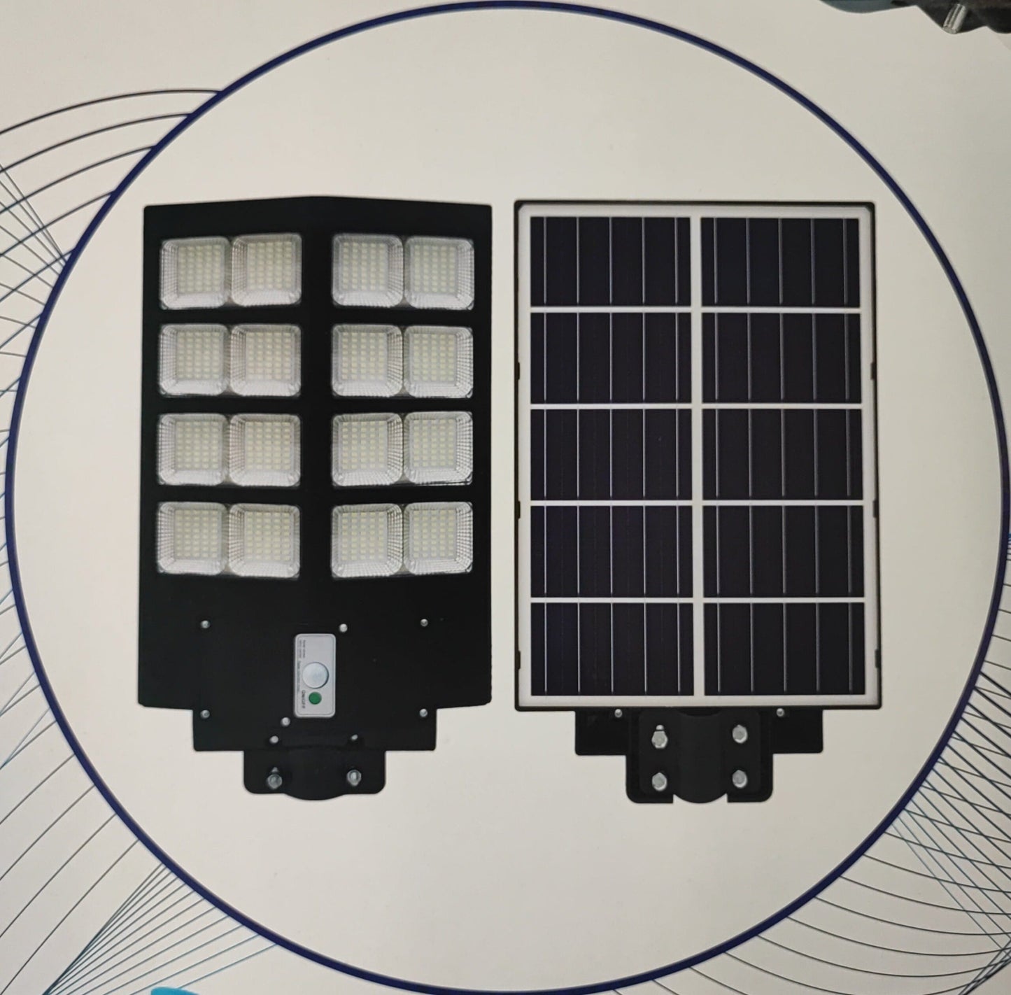 800watt Solar Powered LED Street/Pole Light - Electromann SA