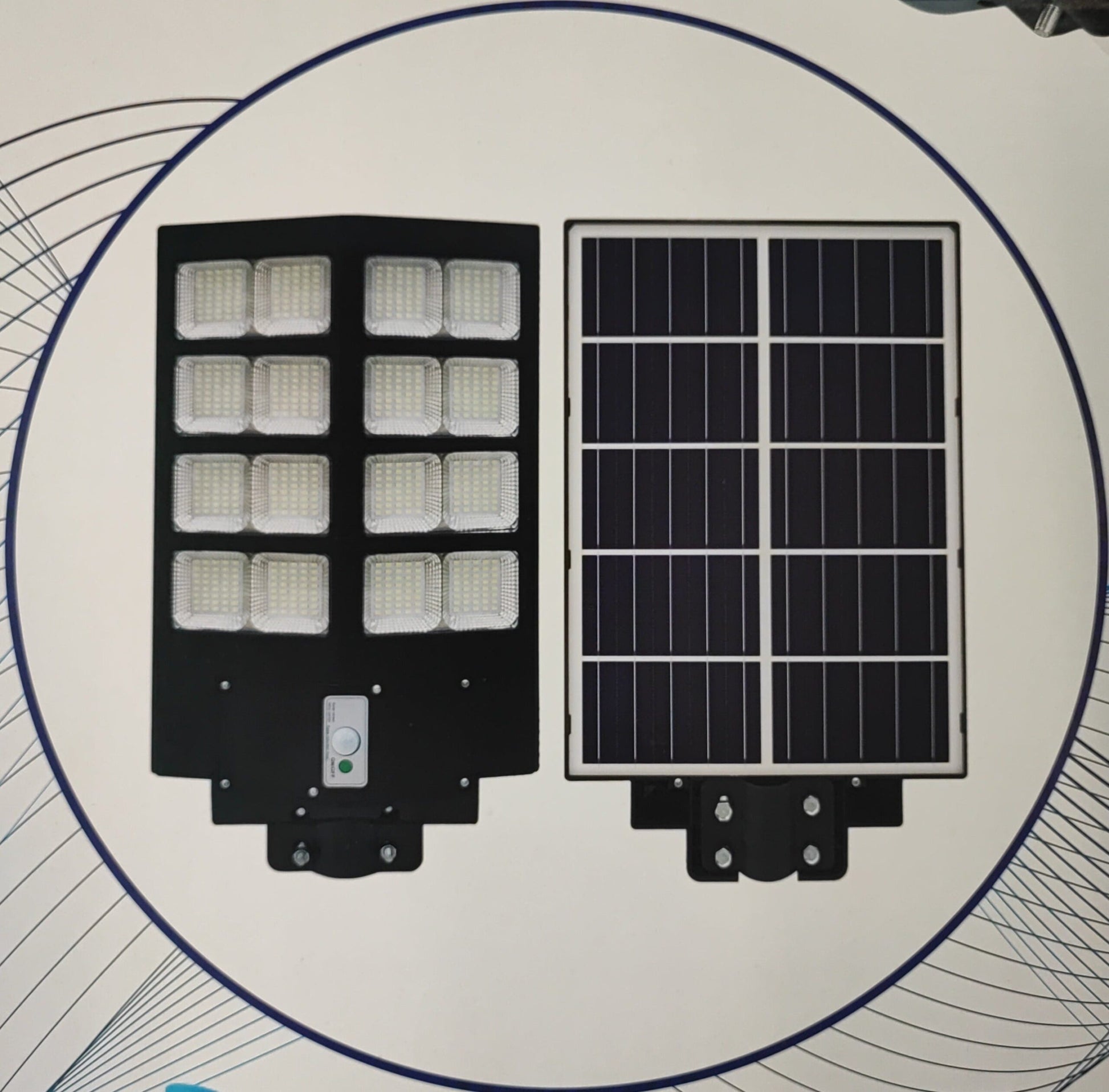 800watt Solar Powered LED Street/Pole Light - Electromann SA