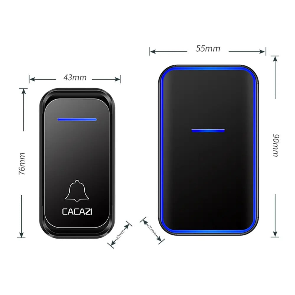 Cacazi 300m Outdoor Wireless Doorbell System - Electromann SA