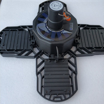 Solar Rechargeable 40W Pure White 104 LED Folding/Deformable Ceiling Light Bulb - Electromann SA