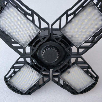 Solar Rechargeable 40W Pure White 104 LED Folding/Deformable Ceiling Light Bulb - Electromann SA