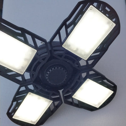 Solar Rechargeable 40W Pure White 104 LED Folding/Deformable Ceiling Light Bulb - Electromann SA