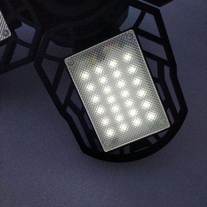 Solar Rechargeable 40W Pure White 104 LED Folding/Deformable Ceiling Light Bulb - Electromann SA