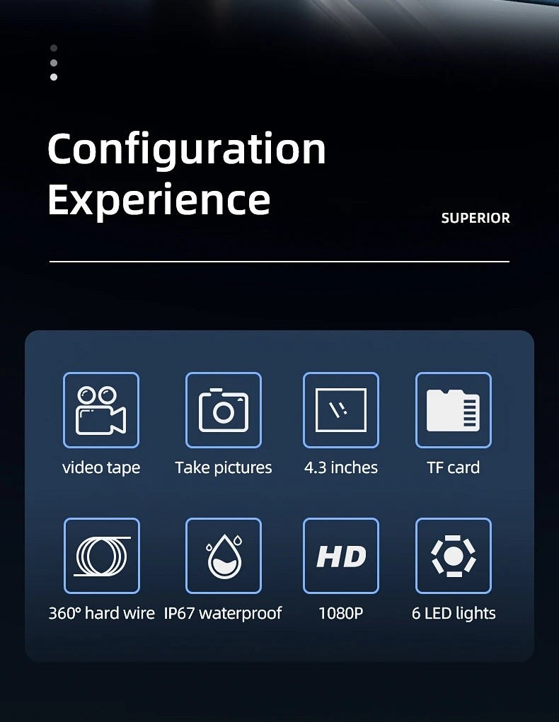 Inskam112-1 Handheld 5M Borescope with Hard Wire IP67 - Electromann SA