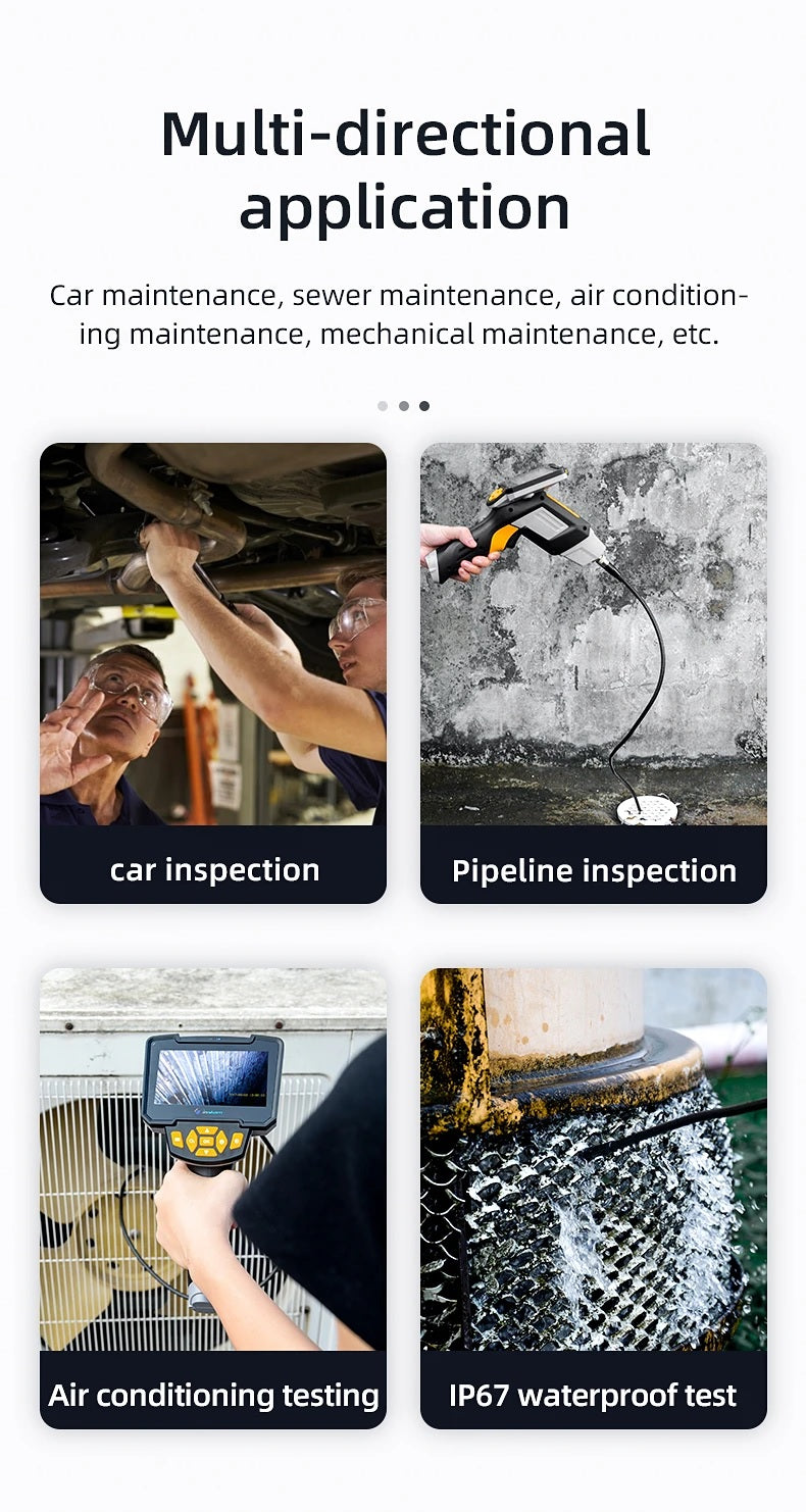 Inskam112-1 Handheld 5M Borescope with Hard Wire IP67 - Electromann SA