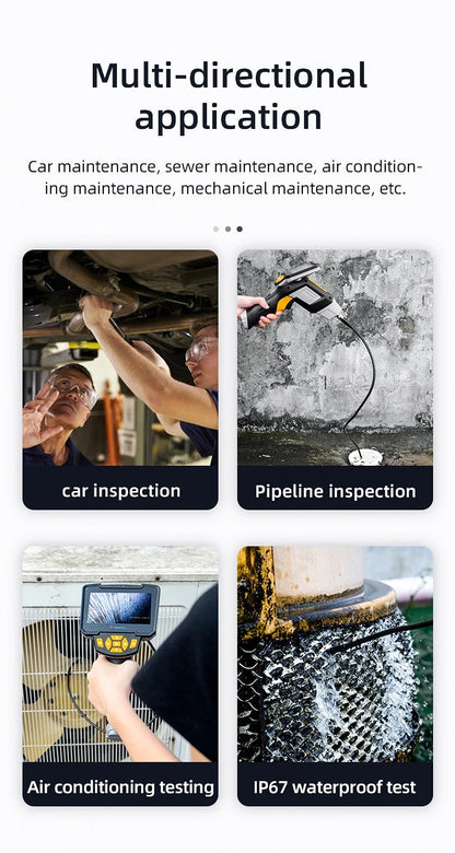 Inskam112-1 Handheld 5M Borescope with Hard Wire IP67 - Electromann SA