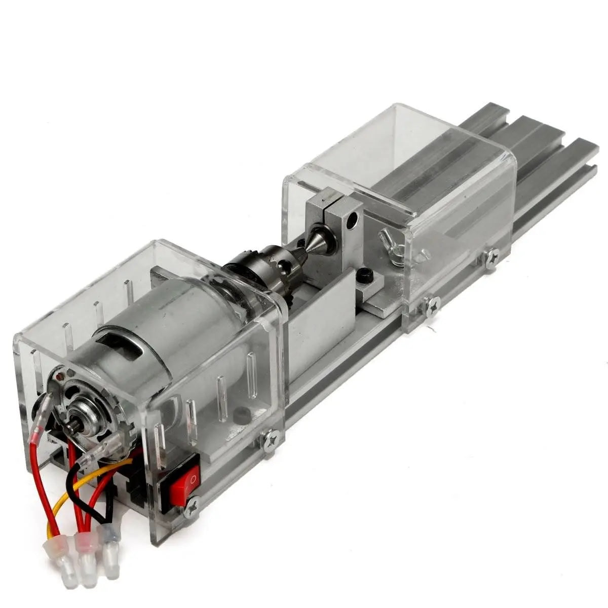 DC 24V Mini Lathe for Beads and Wood Working - Precision Turning and Shaping Tool - Electromann SA