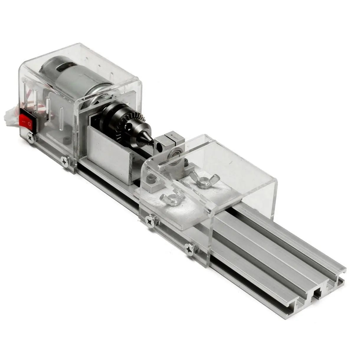 DC 24V Mini Lathe for Beads and Wood Working - Precision Turning and Shaping Tool - Electromann SA